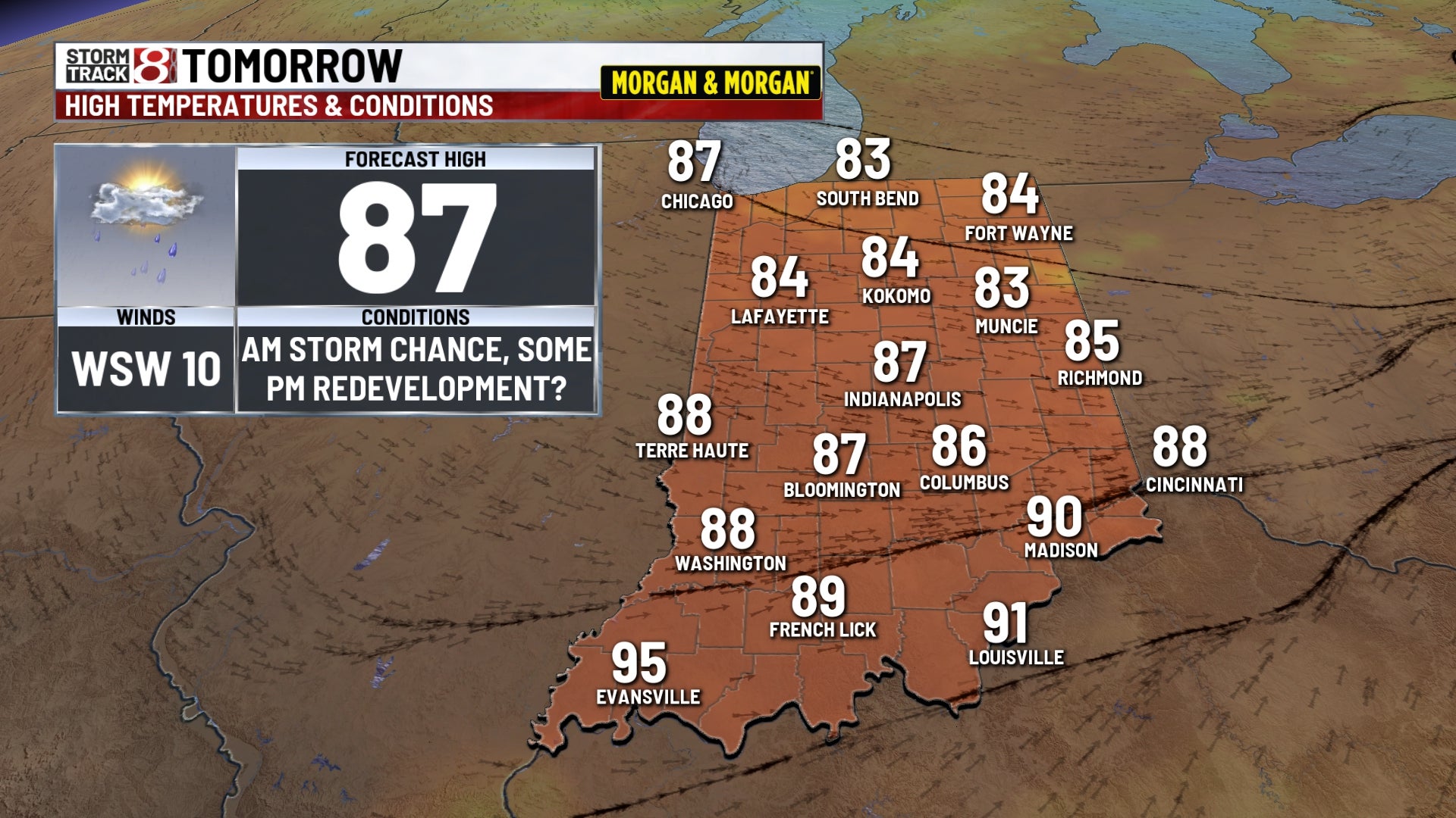 Strong storms possible late tonight & Tuesday, early taste of September to end the week