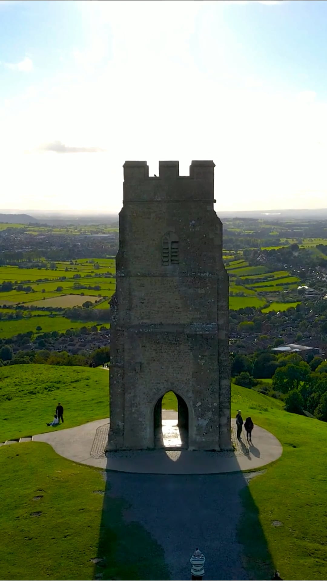 Glastonbury Tor, UK: Drone tour of the mythological and spiritual tower