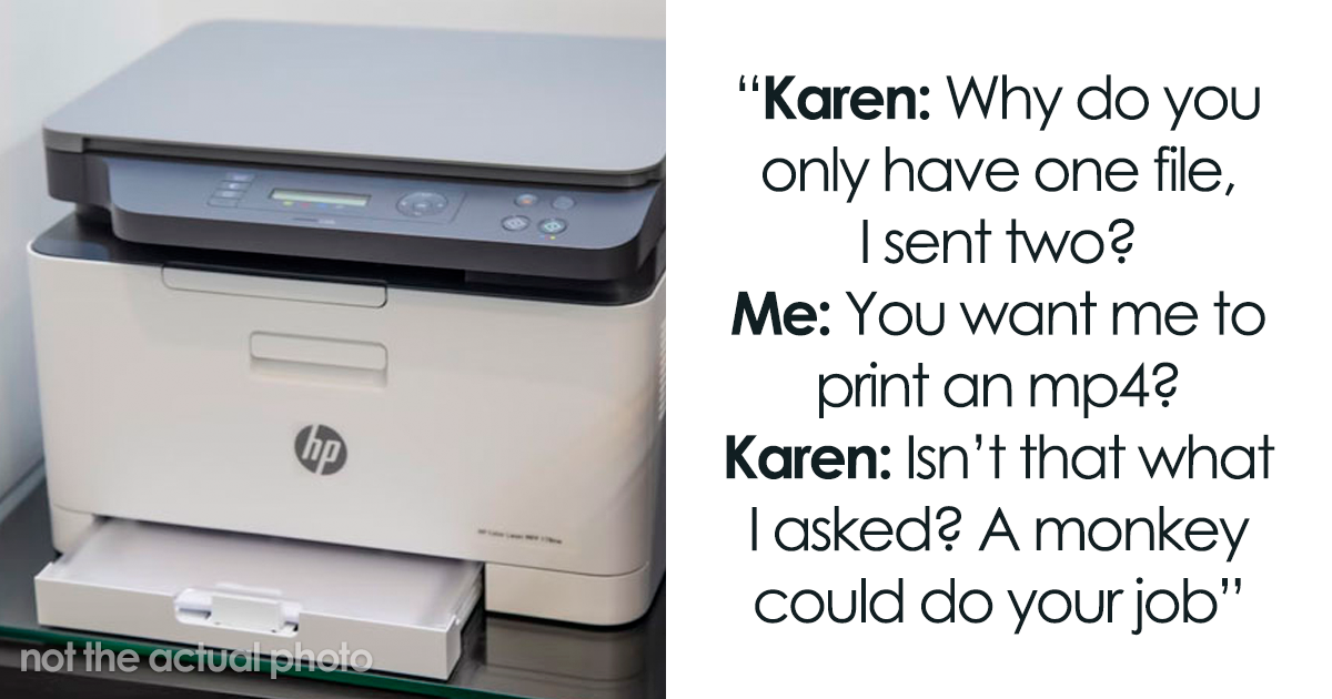 A monkey could do your job: Karen manager orders employee to print a video file, gets fired