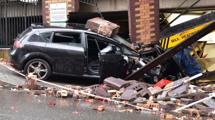 St John's Car Park was badly damaged in the 2024 crash