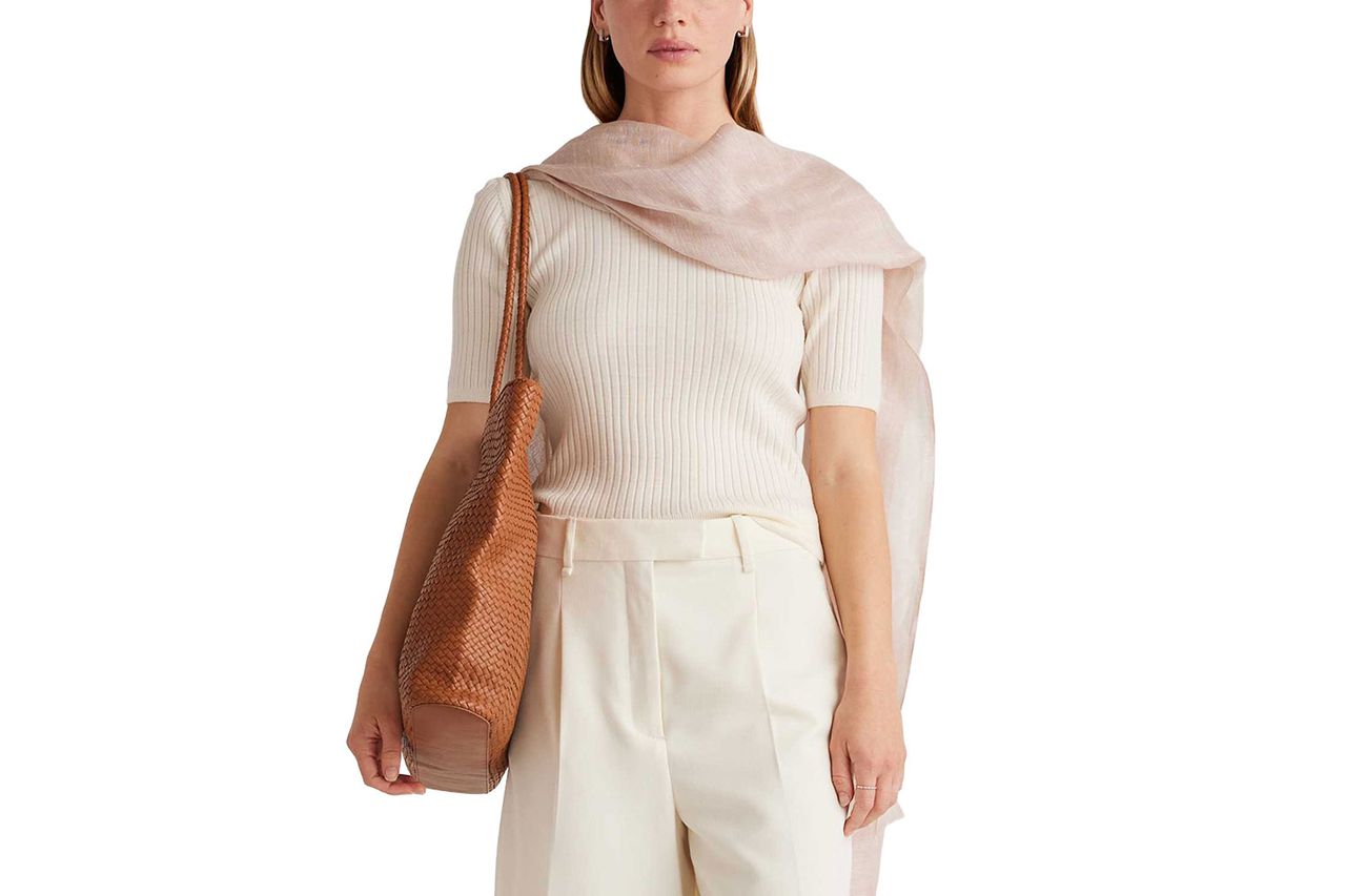 silk linen cashmere scarf