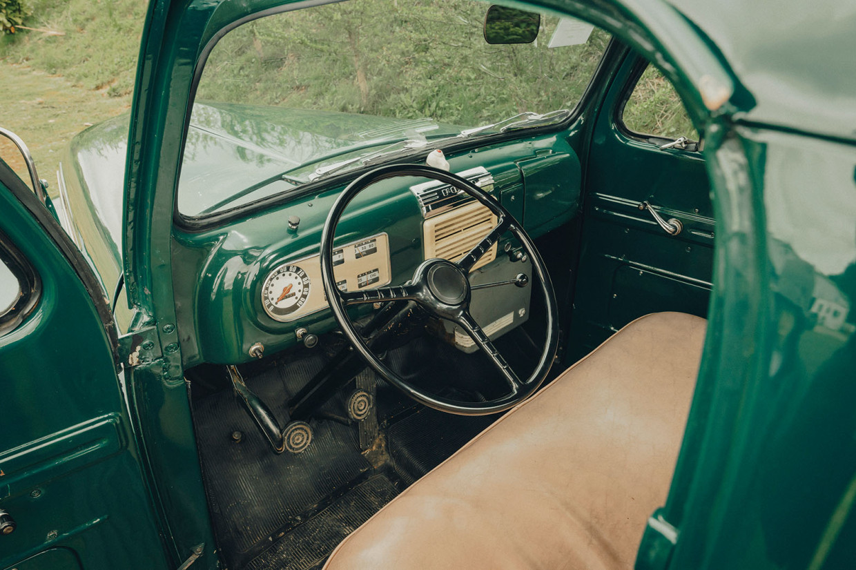 The Ford F-Series classic pick-up truck’s interior
