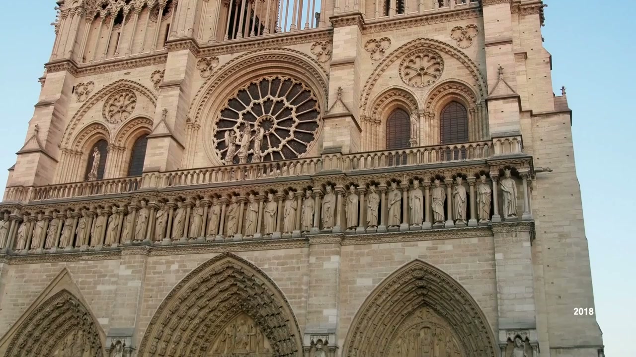 Drone views reveal Notre-Dame’s restoration