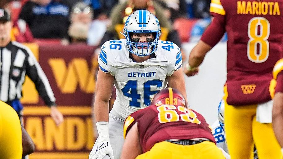 Detroit Lions linebacker Jack Campbell