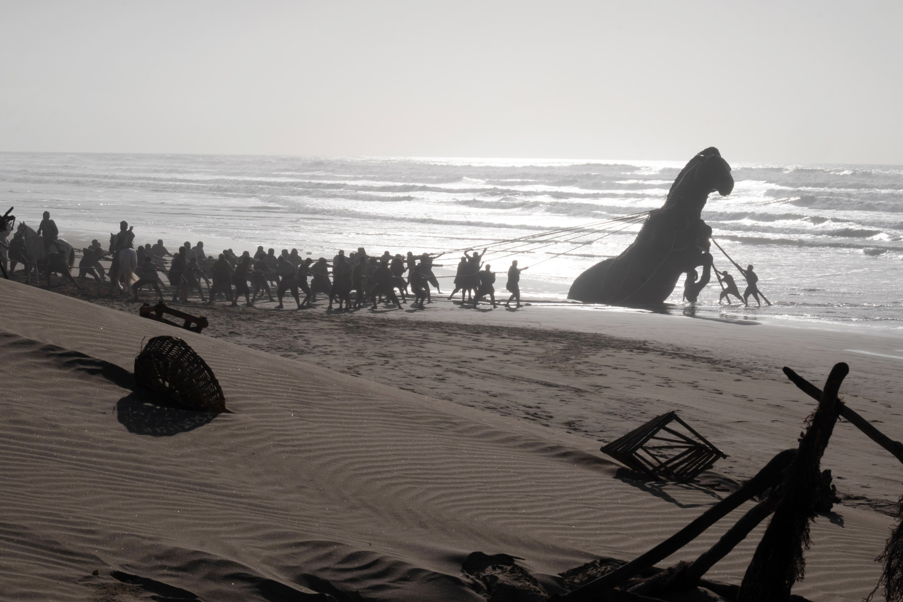 Behind the scenes of 'The Odyssey': Anne Hathaway's daily helicopter rides, Matt Damon's female stunt double and more