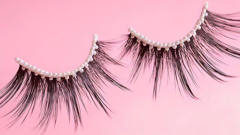 Gluing Rhinestones To Falsies = The Lash Hack Giving 'Euphoria' Vibes