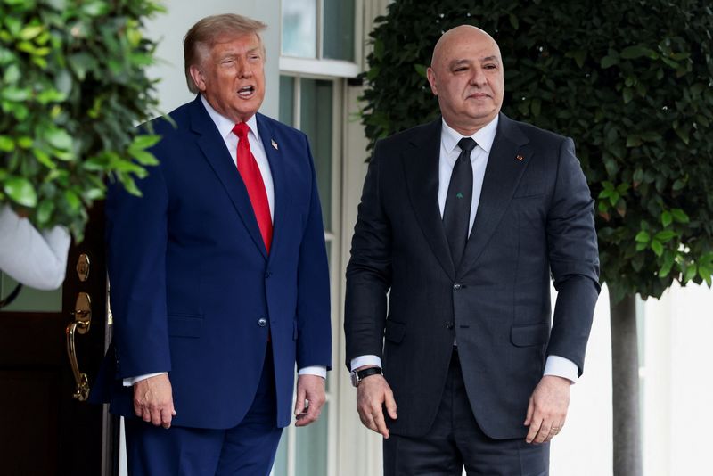U.S.President Trump meets Lebanese President Aoun in Washington