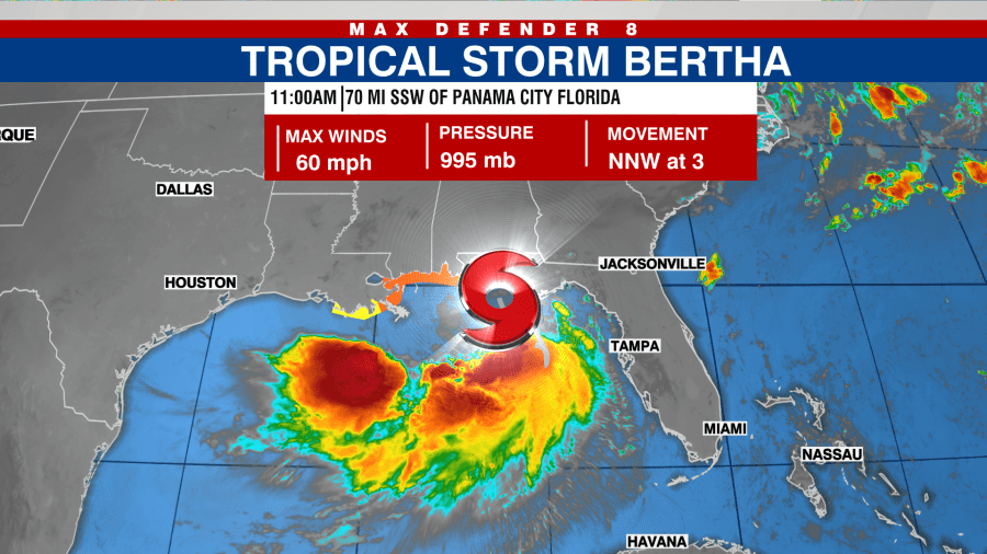 Watches, warnings in effect for northern Gulf as Tropical Storm Bertha strengthens | Tracking the Tropics