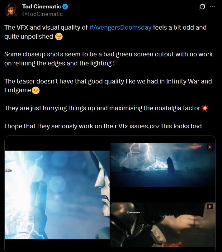 Avengers Doomsday trailer X review: Poor VFX faces flak, fans compare it to Ramayana