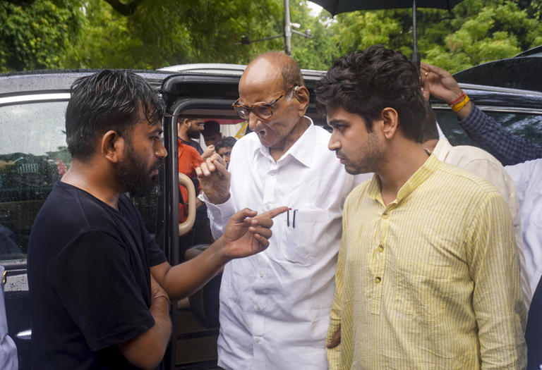 Pawar, Kejriwal, other oppn leaders visit Jantar Mantar after crackdown; back CJP protest