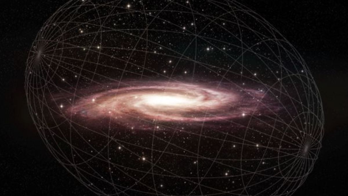 The Milky Way may have flipped sideways after a collision with a sausage-shaped galaxy