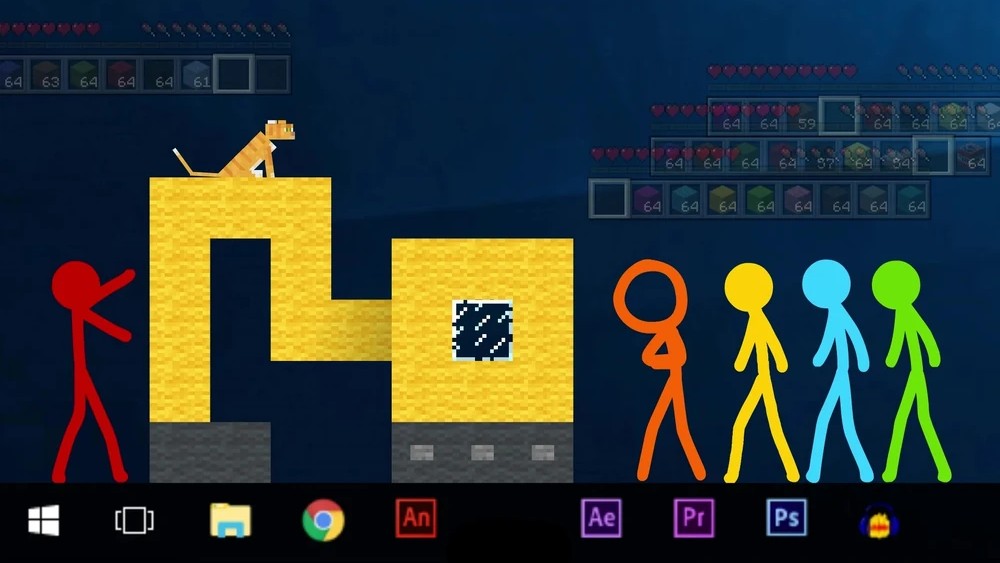 Redstone contest: Stick figures engineer the ultimate build