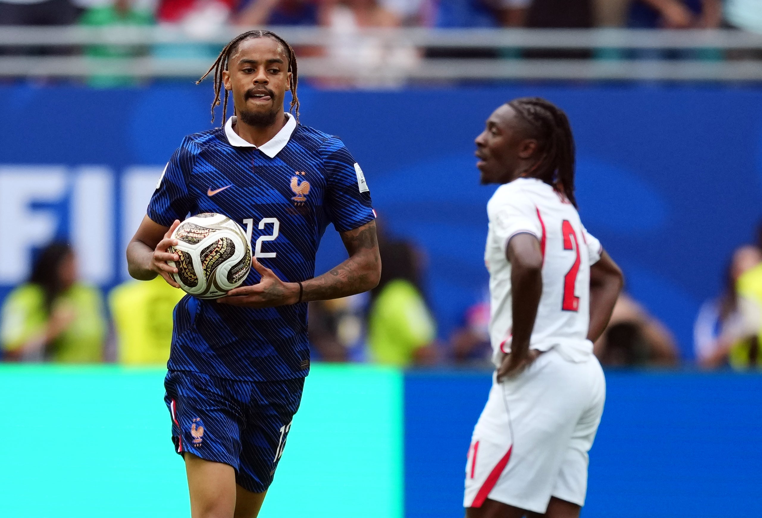 Bradley Barcola formed part of France’s potent World Cup attack (PA)