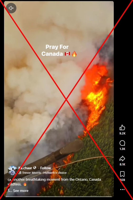 Outdated clips circulate as wildfires rage across Canada