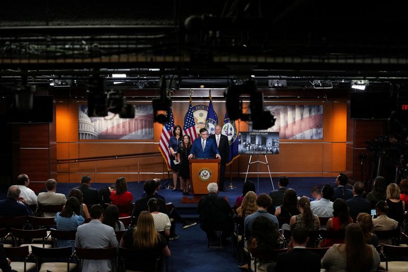 Press conference with Republican House Leadership, on Capitol Hill in Washington