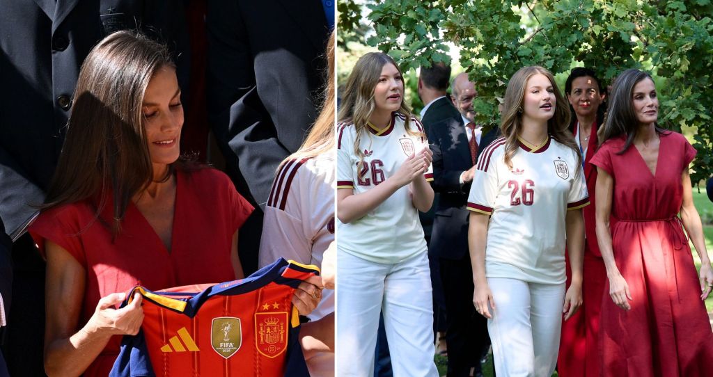 Queen Letizia Stays in Red From World Cup Final to Victory Parade