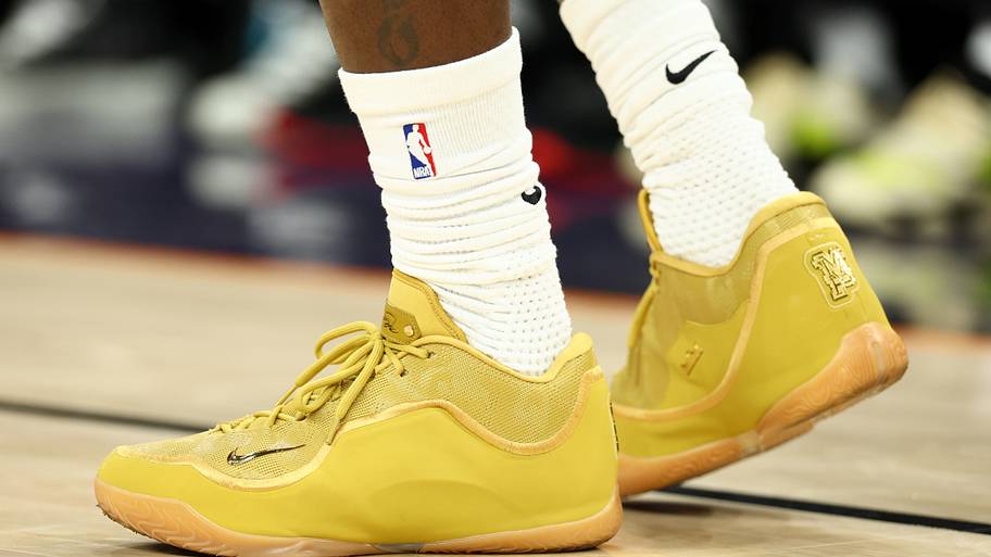 Los Angeles Lakers forward LeBron James wears the Nike LeBron 23