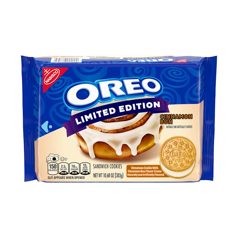 Oreo Cinnamon Bun Sandwich Cookies