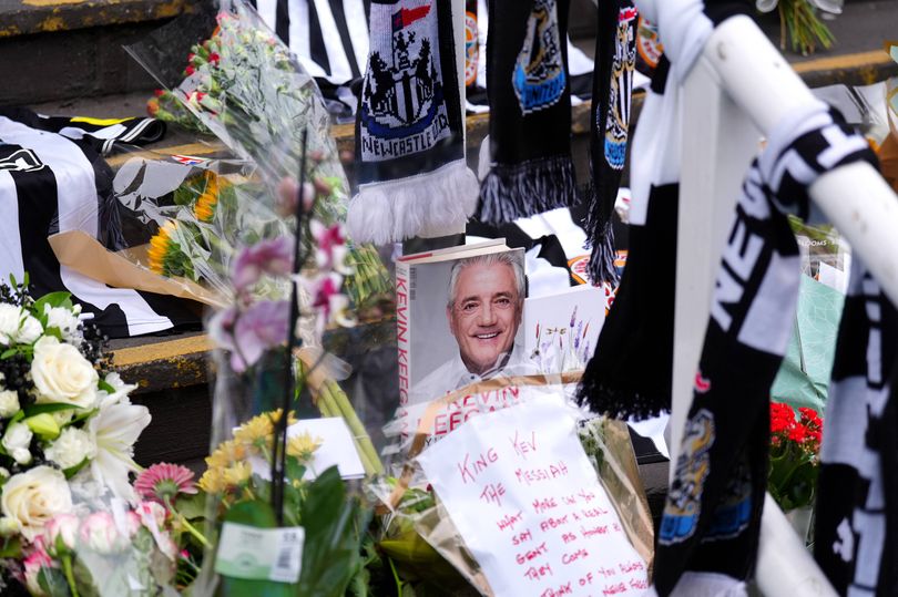 Tributes to Kevin Keegan outside St James' Park