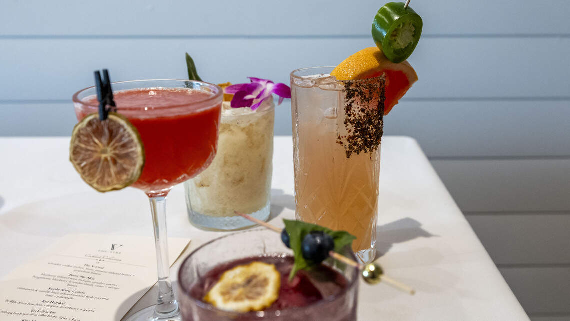 As part of its rebranding, The V at the Vine has a menu of new craft cocktails including clockwise.