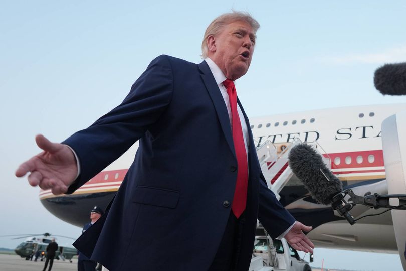 Trump's response to the officer's deaths was also slammed by many