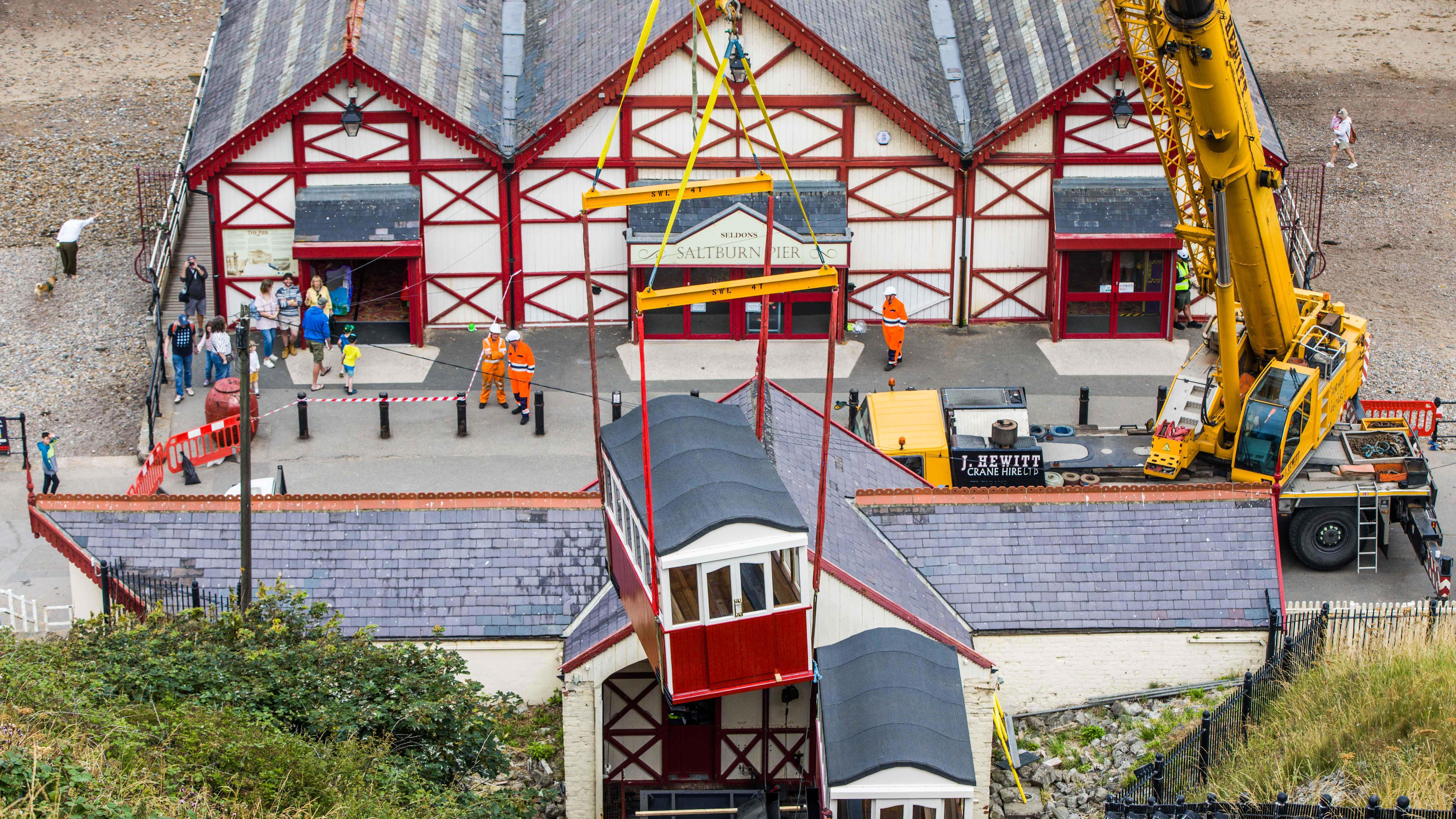 Carriages returned to historic cliff side tramway