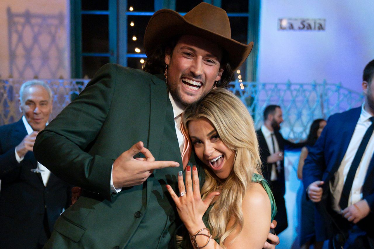 Brayden Bowers and Christina Mandrell at 'The Golden Bachelor' wedding