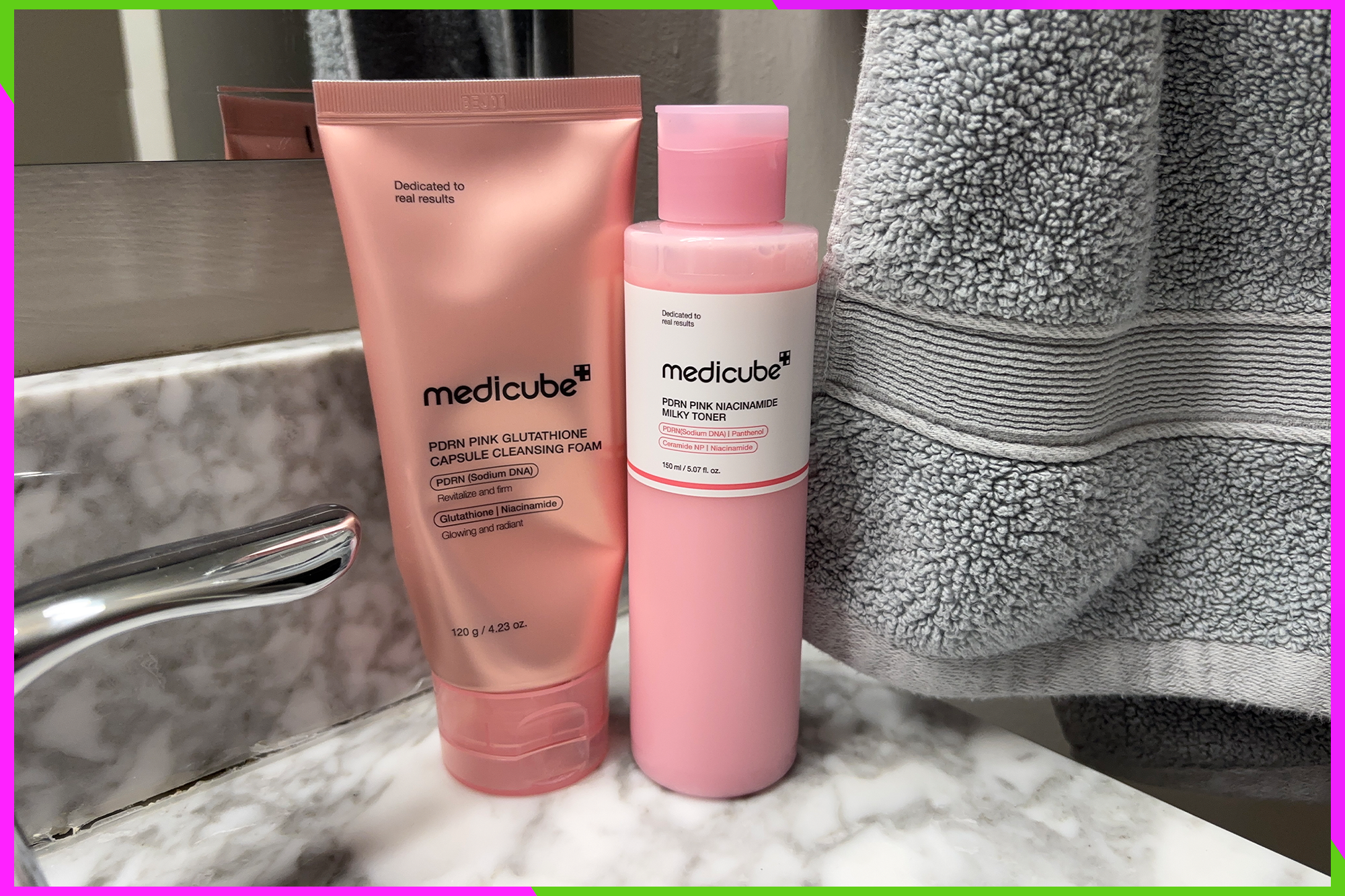 The viral Medicube PDRN cleanser and milky toner are my secret to my hydrated summer skin