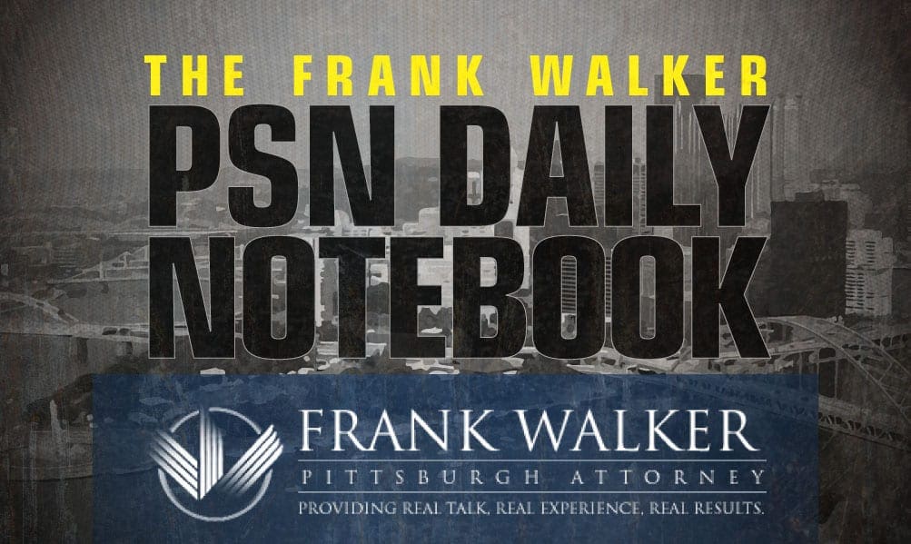 Pitt/WPIAL Frank Walker Law daily notebook