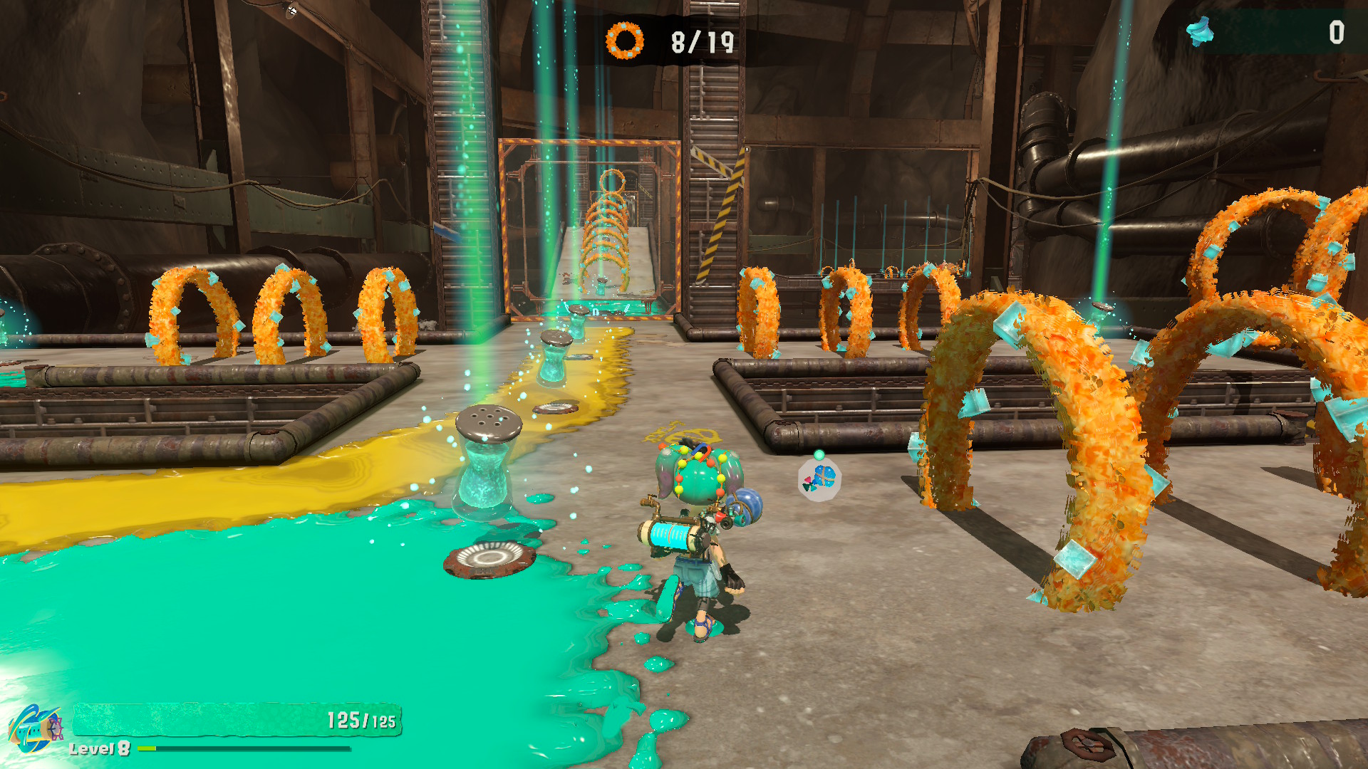 A Splatoon Raiders screenshot taken on Nintendo Switch 2 in handheld mode.