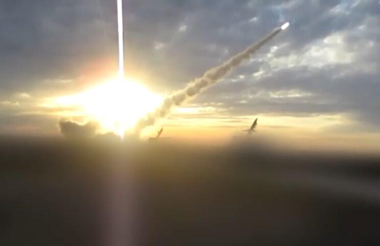 An image taken from video aired on July 21, 2026, by Iranian state TV shows what the broadcast referred to as Iranian drones being launched at U.S. military installations in the Persian Gulf and other Middle Eastern nations. / Credit: Iranian state TV