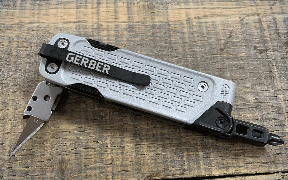 In a pocket-knife-sized package, the Gerber Lockdown Drive offers several tools like a No. 11 blade holder and pivoting driver.