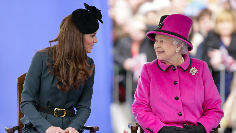Kate Middleton's love of monochromatic looks may be a nod to Queen Elizabeth