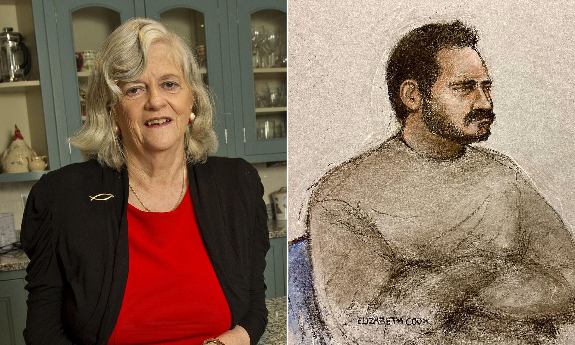 Ann Widdecombe was hit 21 times over the head with a hammer