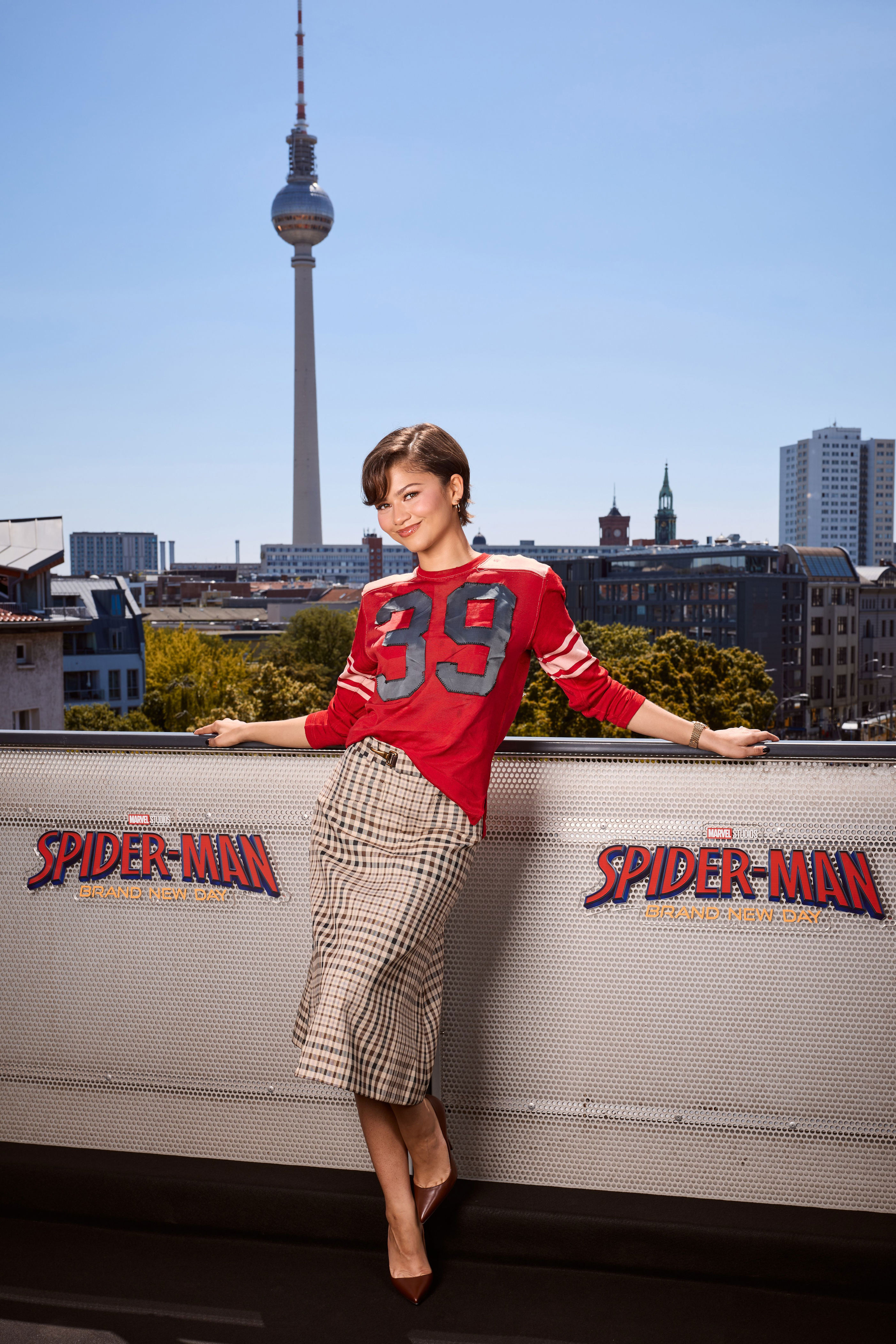 BERLIN, GERMANY - JUNE 22: (EDITORS NOTE: Image has been retouched) Zendaya poses for a portrait ahead of the German Fan Event for