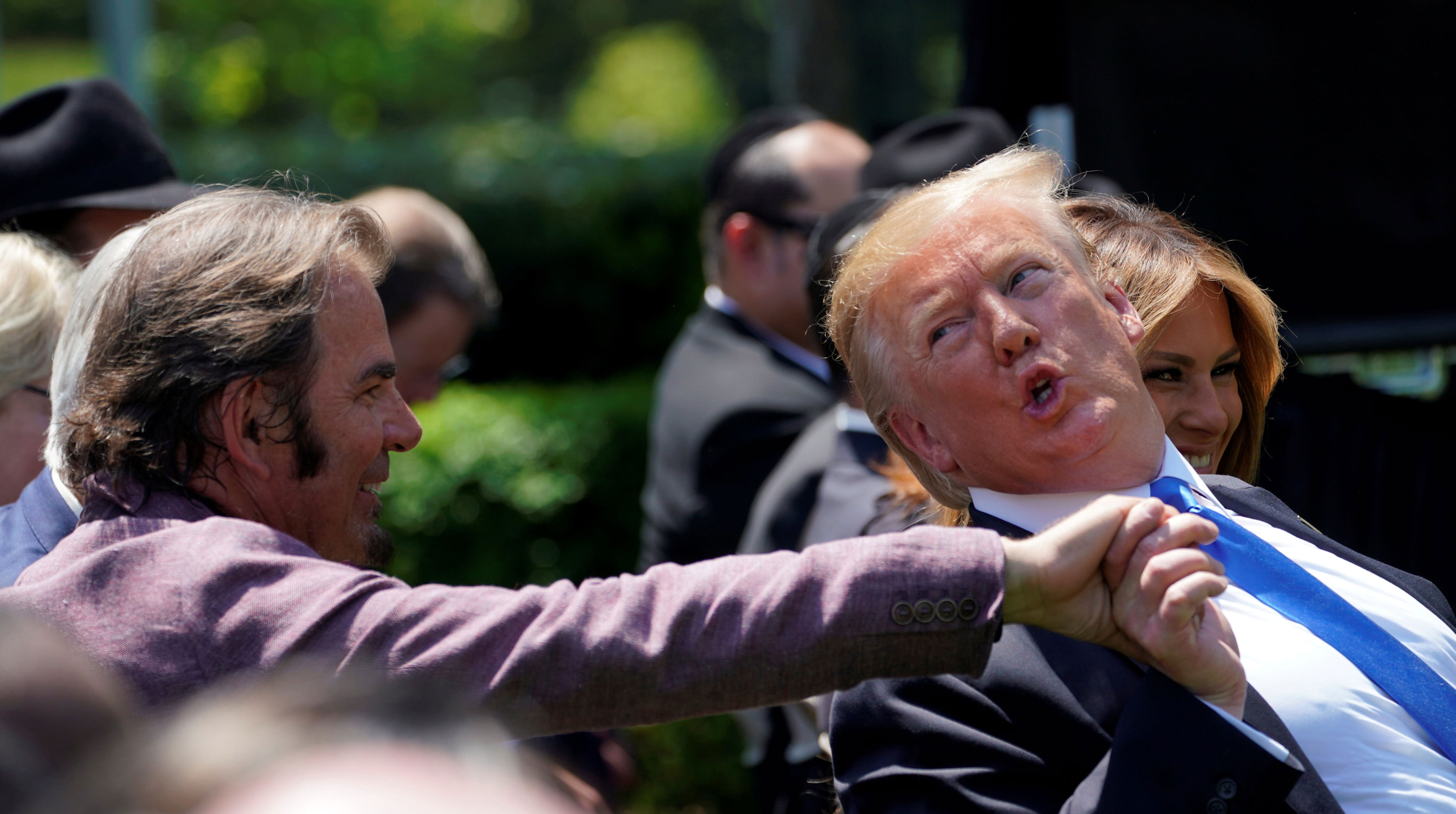 Cain came to the defense of Trump. / KEVIN LAMARQUE / REUTERS