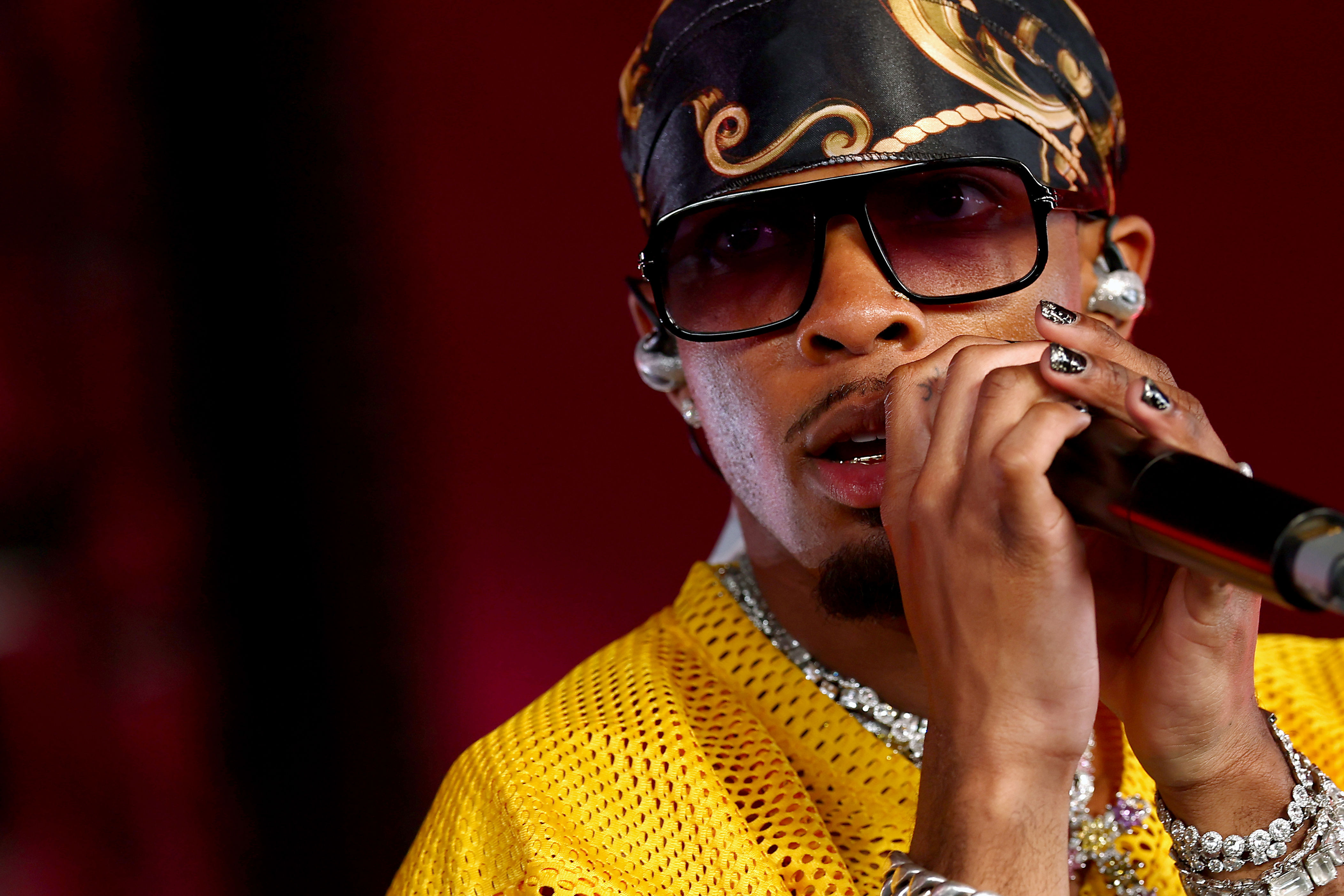 D4vd performs at Gobi Tent during the 2025 Coachella Valley Music and Arts Festival on April 20, 2025, in Indio, Calif.
