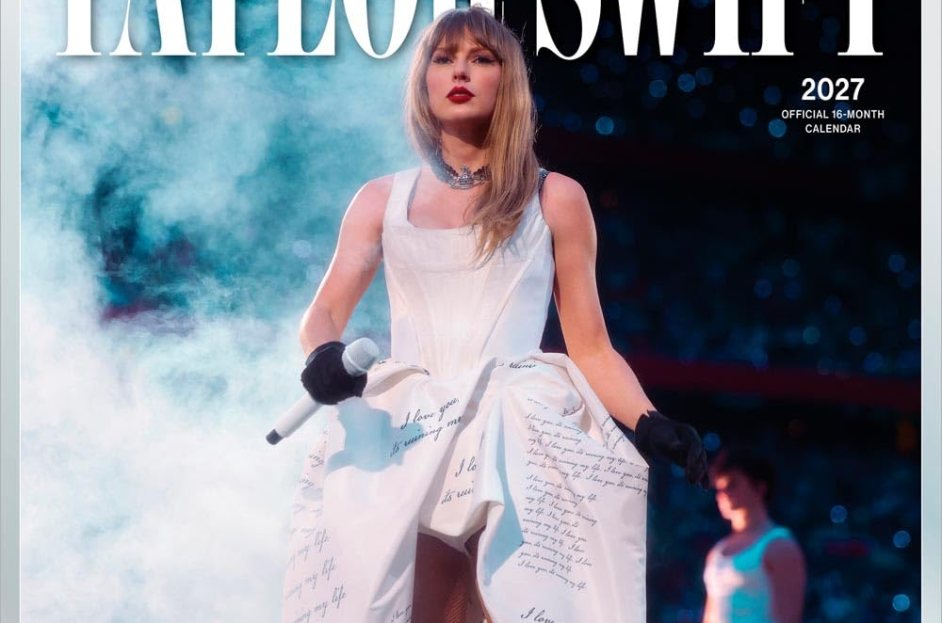 Taylor Swift amazon calendar for 2027 with official photos
