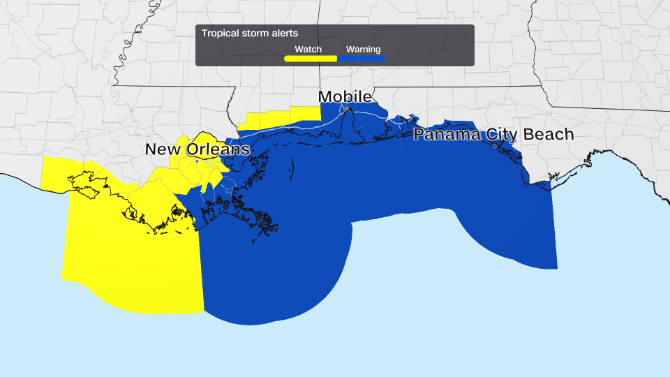 Tropical Storm Bertha threatens coastal flooding, gusty winds as it trudges toward Gulf Coast