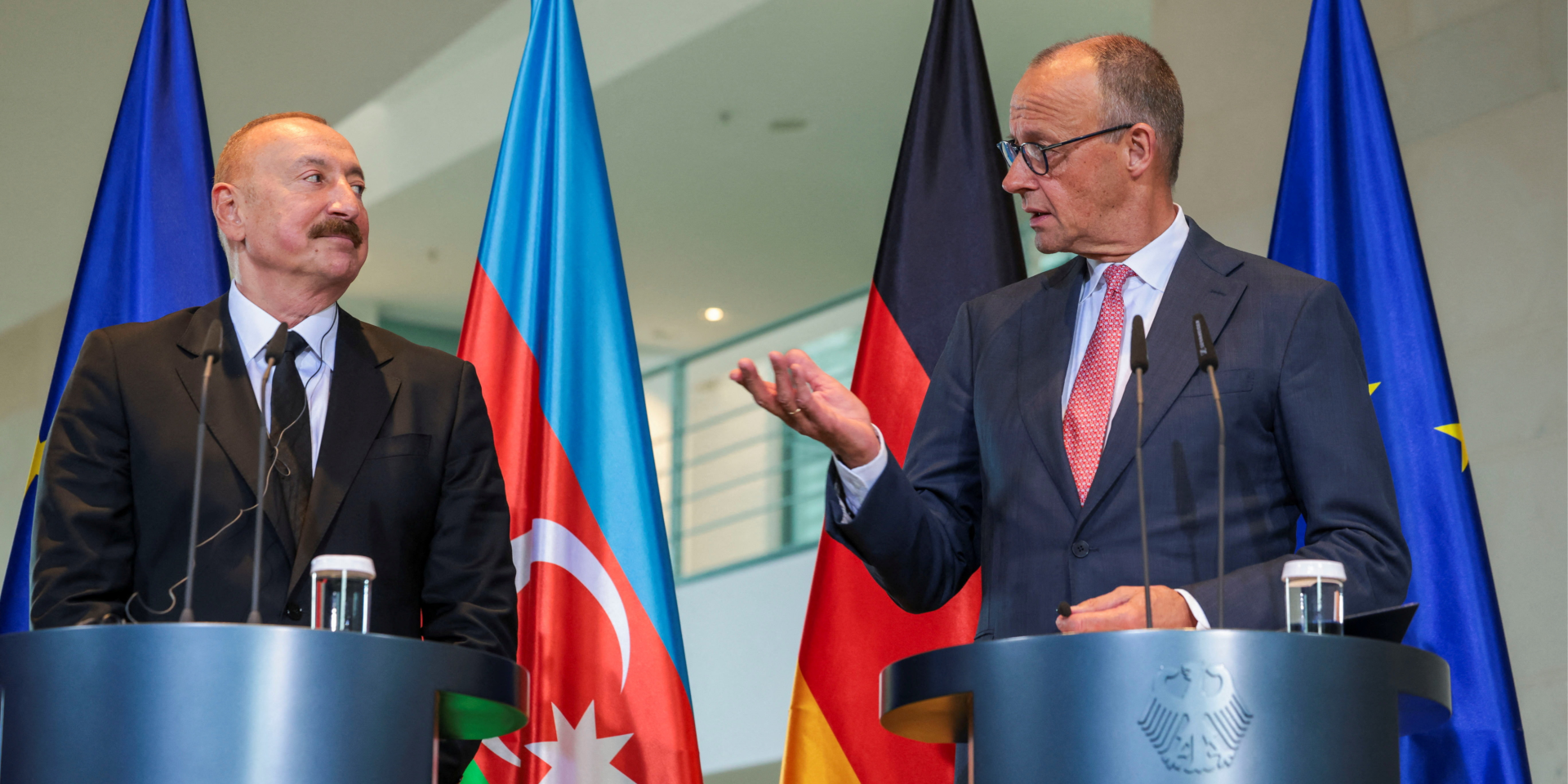 Former Russian and German officials hold secret meeting in Azerbaijan on Ukraine war, Aliyev says