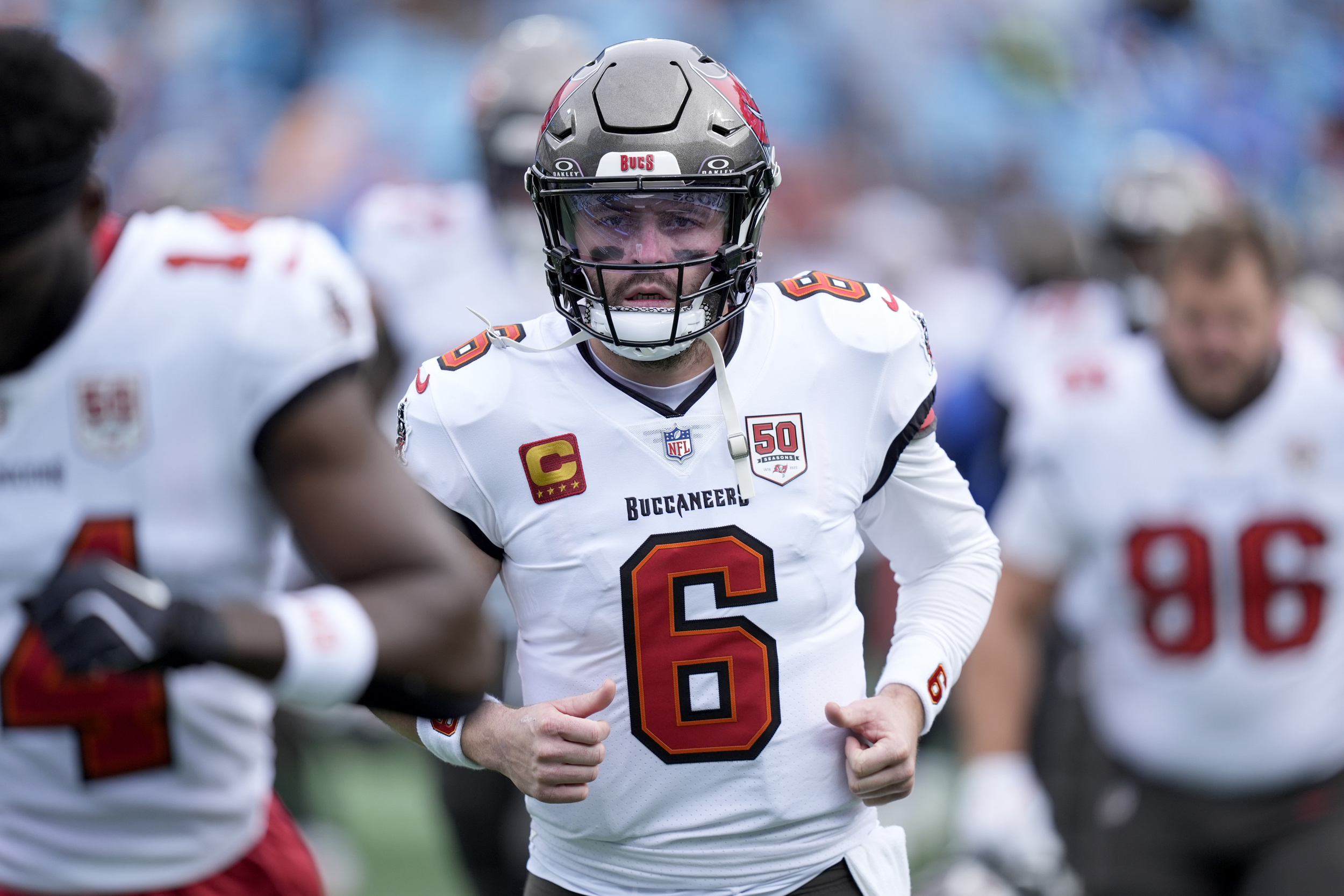 Tampa Bay Buccaneers quarterback Baker Mayfield.