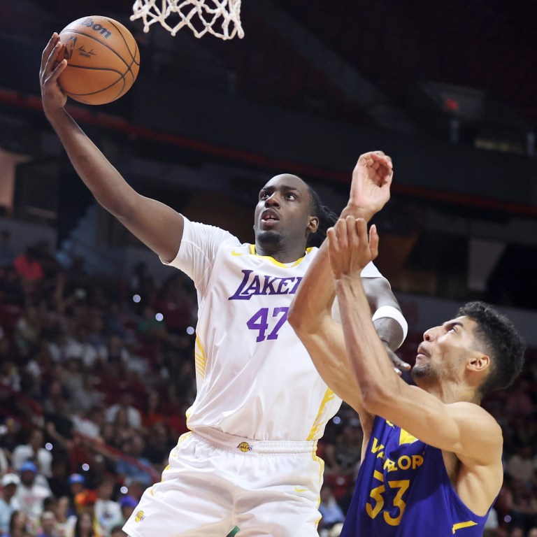 Arthur Kaluma #47 of the Los Angeles Lakers