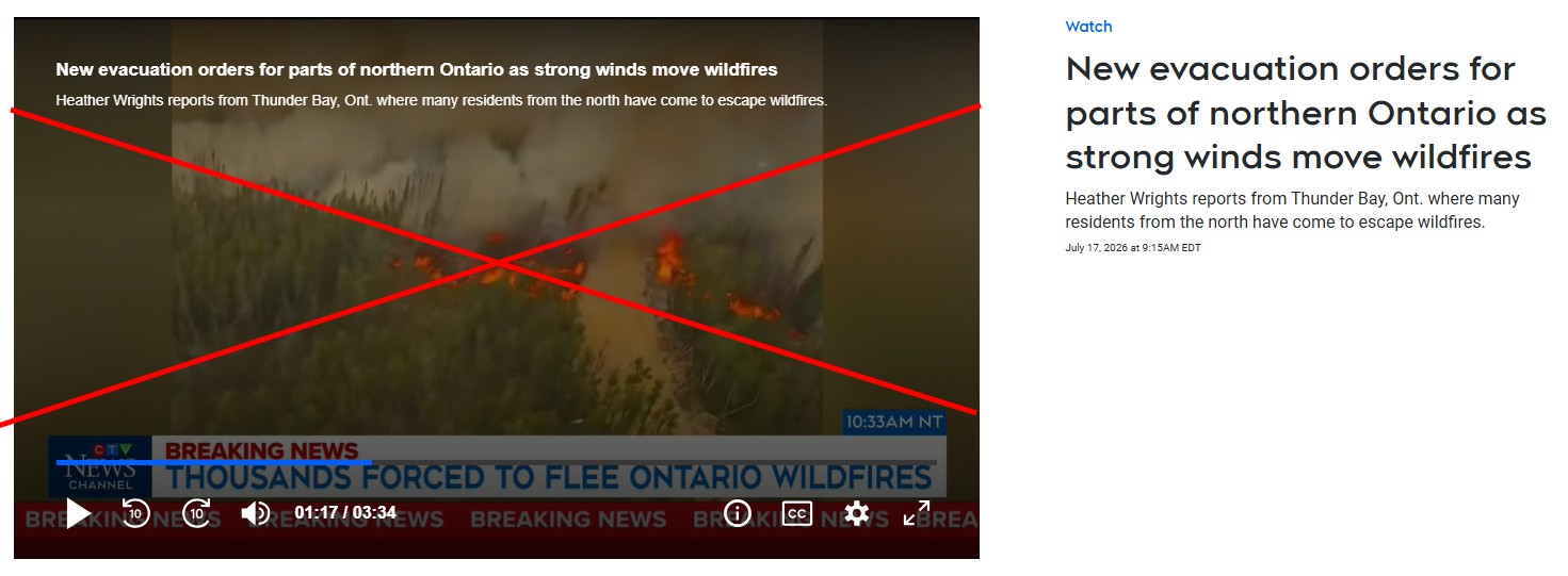 Outdated clips circulate as wildfires rage across Canada