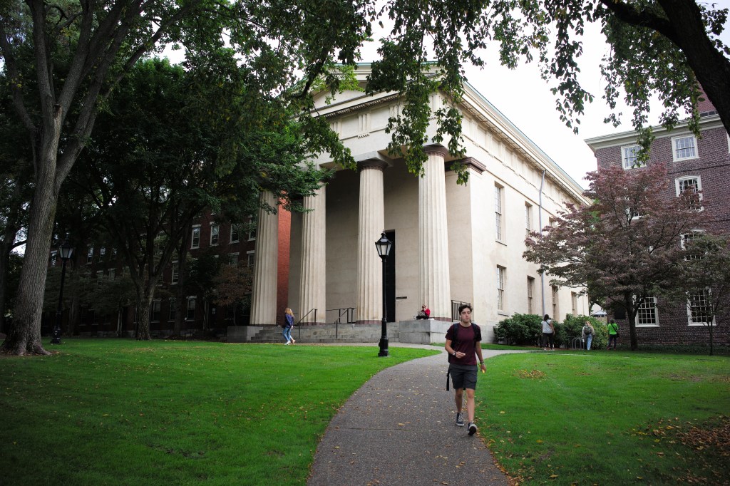 student-walks-campus-brown-university-133046246