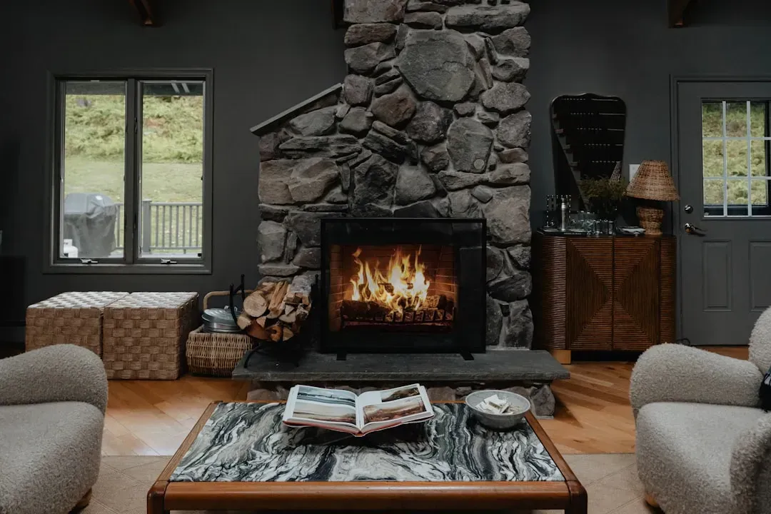Raw brick and stone surrounds are welcome again (Image Credits: Unsplash)