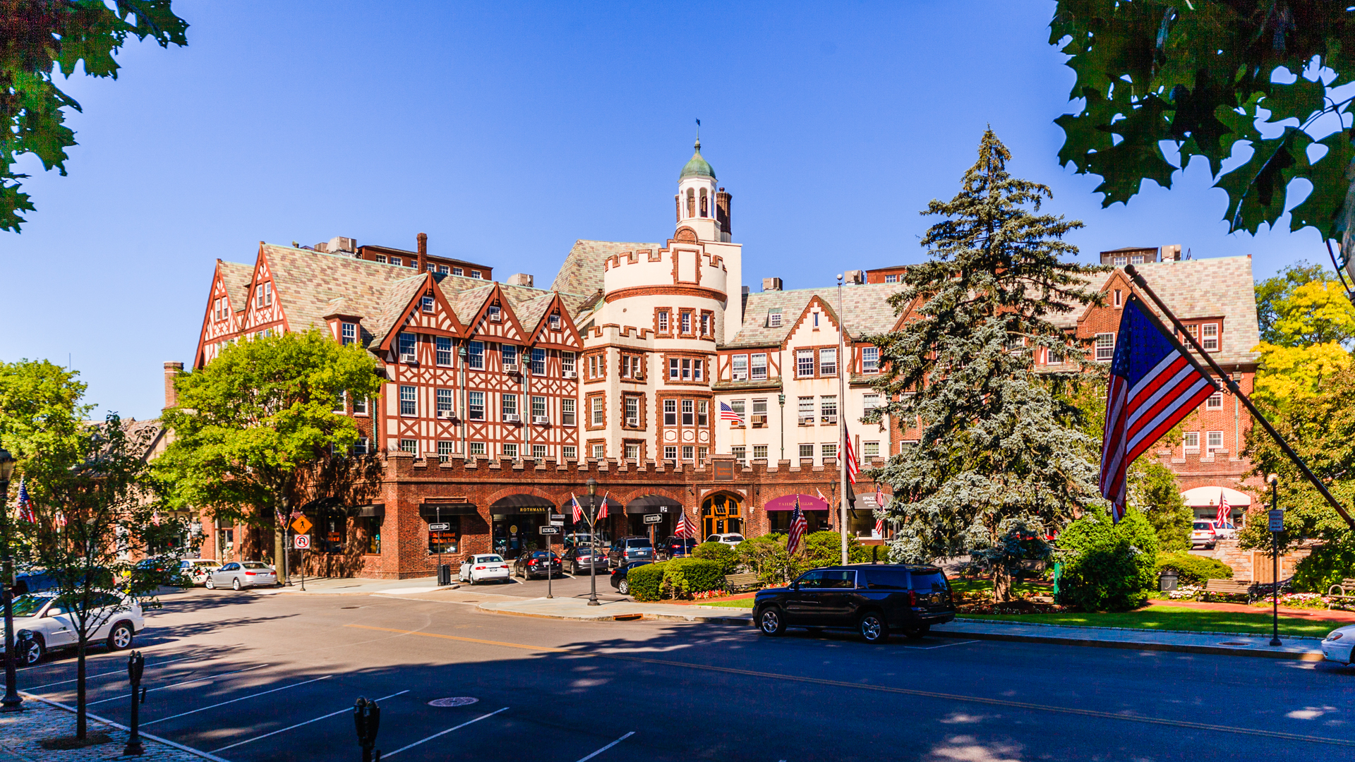Discover Harwood Court, an upscale apartment building, in Scarsdale, Westchester County, New York