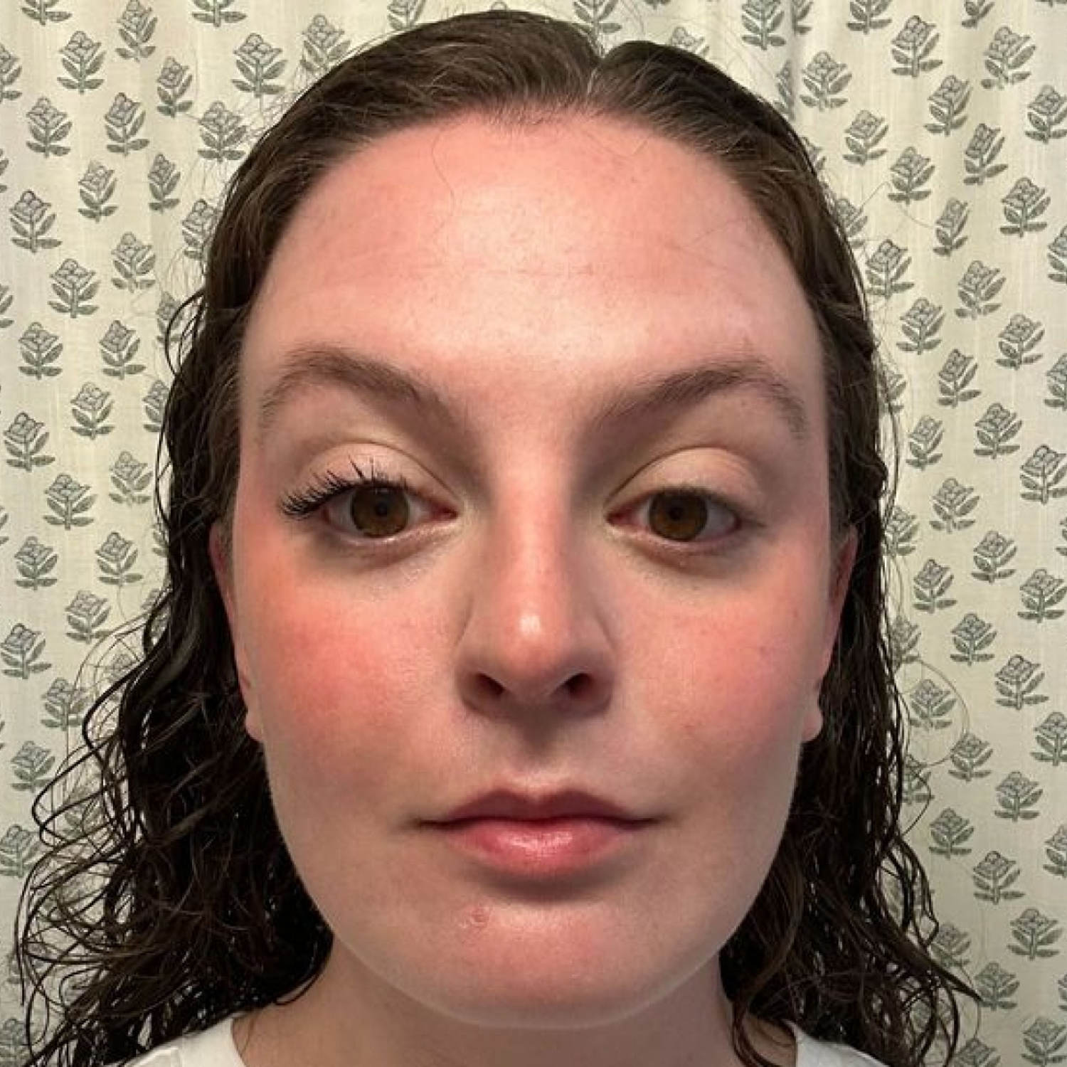 Armani Beauty Vertigo Lift Mascara before (right eye) and after (left eye) (Courtesy of Kara Quill)