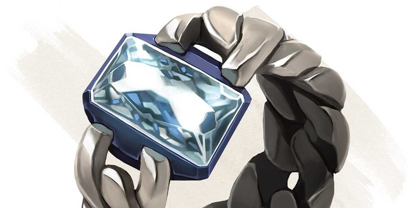 An image shows the ring of free action in Dungeons & Dragons.