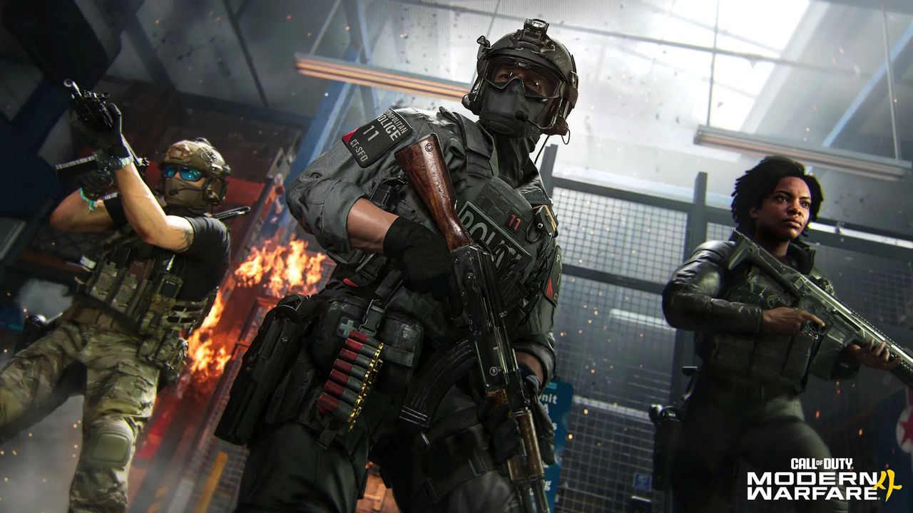 Call of Duty: Modern Warfare 4 Open Beta screenshots including operators in combat and upcoming weapons.