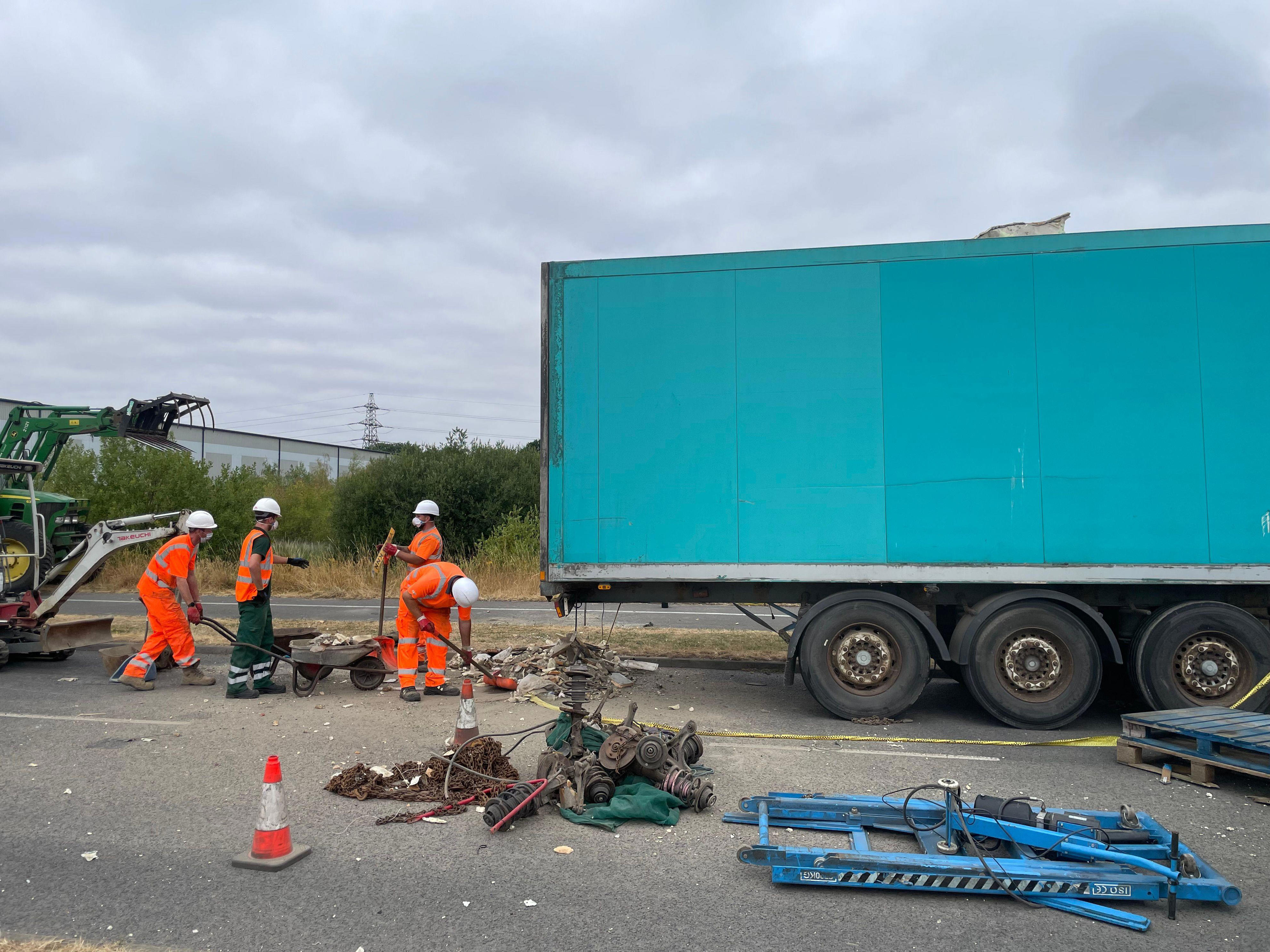North Lincolnshire Council say the road is expected to be closed until Wednesday